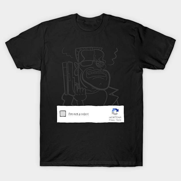 Im Not a Robot (gray) T-Shirt by oscarsanchez